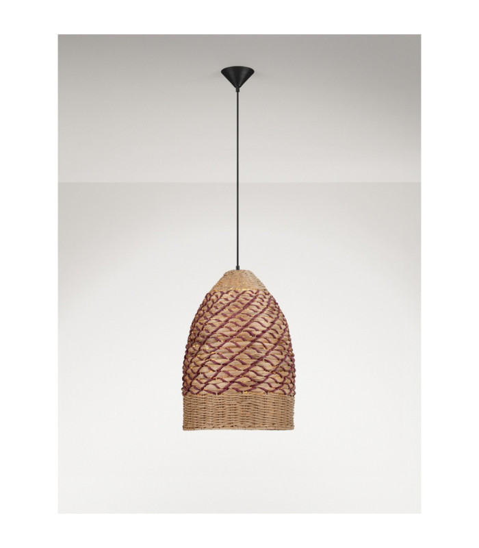 Mapi Dome Pendant Ceiling Light Natural Red Sandy Black E27 1x12W-4