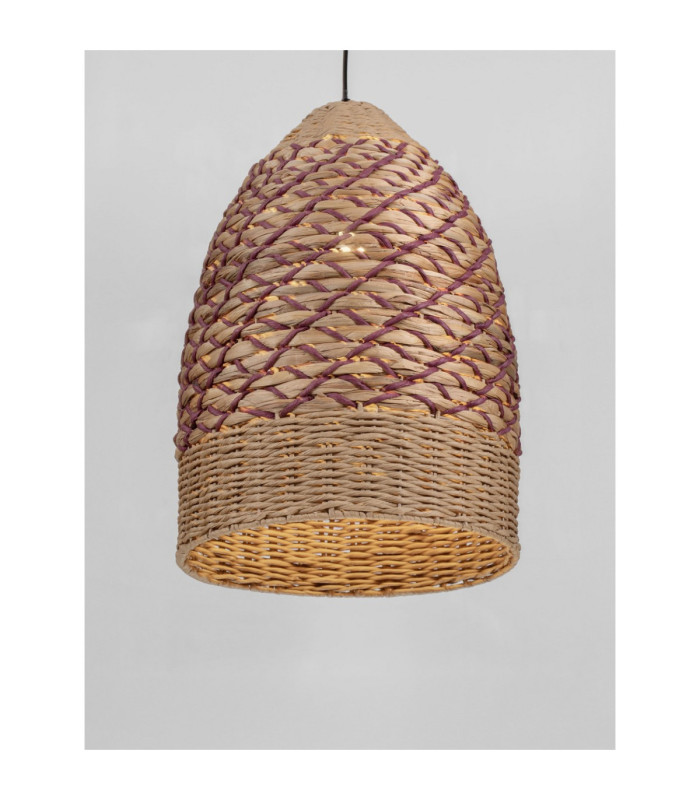 Mapi Dome Pendant Ceiling Light Natural Red Sandy Black E27 1x12W-5