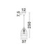 Mapi Dome Pendant Ceiling Light Natural Red Sandy Black E27 1x12W-6