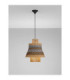 Mande Dome Pendant Ceiling Light Natural Blue. Sandy Black E27 1x12W-4