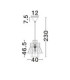 Mande Dome Pendant Ceiling Light Natural Blue. Sandy Black E27 1x12W-7