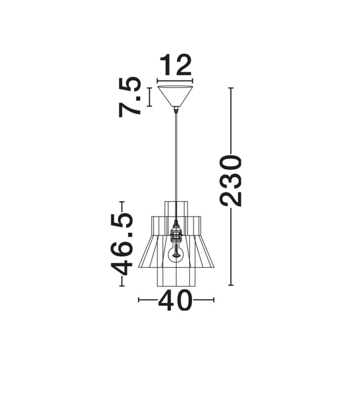 Mande Dome Pendant Ceiling Light Natural Blue. Sandy Black E27 1x12W-7
