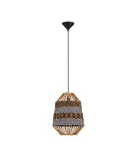 Copos Pendant Ceiling Light Natural Blue. Sandy Black E27 1x12W-1