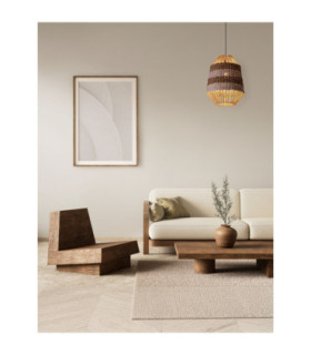 Copos Pendant Ceiling Light Natural Blue. Sandy Black E27 1x12W-2