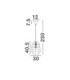 Copos Pendant Ceiling Light Natural Blue. Sandy Black E27 1x12W-7