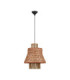 Mande Dome Pendant Ceiling Light Natural Orange Sandy Black E27 1x12W-1