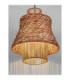 Mande Dome Pendant Ceiling Light Natural Orange Sandy Black E27 1x12W-5