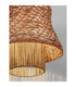 Mande Dome Pendant Ceiling Light Natural Orange Sandy Black E27 1x12W-6