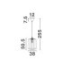 Dena Pendant Ceiling Light Natural Green Sandy Black E27 1x12W-6