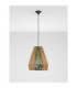 Dena Dome Pendant Ceiling Light Natural Green Sandy Black E27 1x12W-3