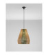 Dena Dome Pendant Ceiling Light Natural Green Sandy Black E27 1x12W-4