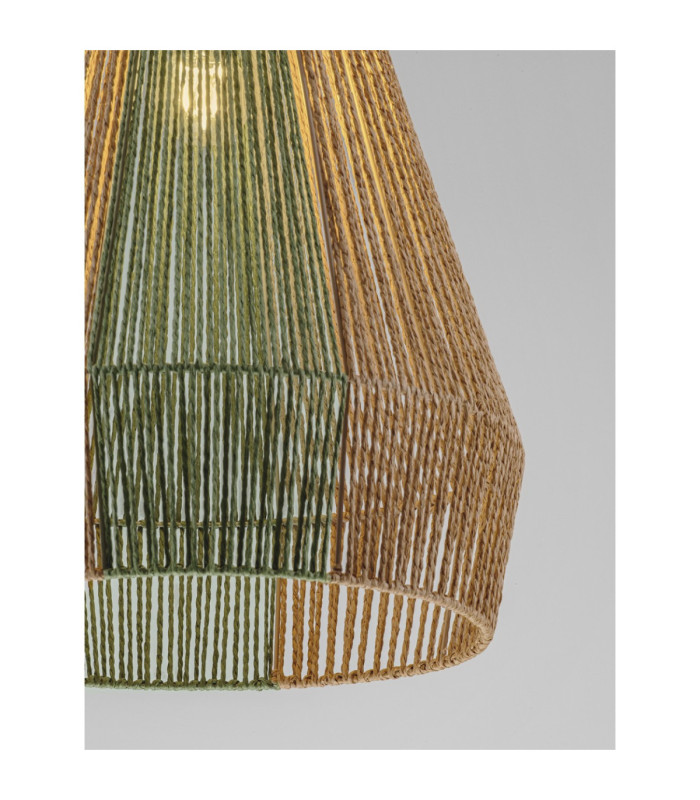Dena Dome Pendant Ceiling Light Natural Green Sandy Black E27 1x12W-5