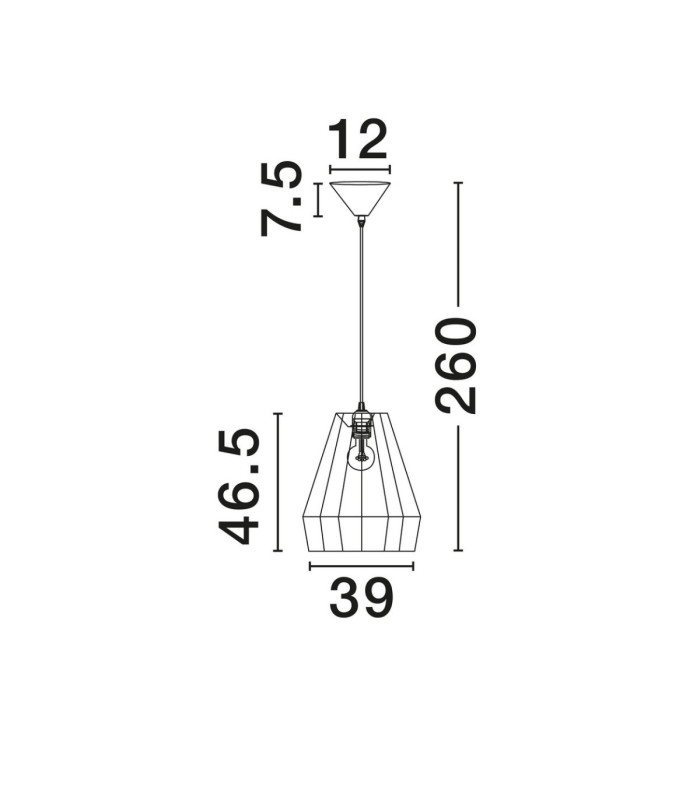 Dena Dome Pendant Ceiling Light Natural Green Sandy Black E27 1x12W-6