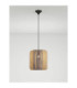 Abby Tall Cylindrical Pendant Ceiling Light Natural Blue Yellow Sandy Black E27 1x12W-4