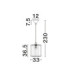 Abby Tall Cylindrical Pendant Ceiling Light Natural Blue Yellow Sandy Black E27 1x12W-6