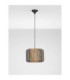 Abby Cylindrical Pendant Ceiling Light Natural Blue Yellow Sandy Black E27 1x12W-3