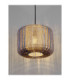 Abby Cylindrical Pendant Ceiling Light Natural Blue Yellow Sandy Black E27 1x12W-5