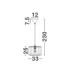 Abby Cylindrical Pendant Ceiling Light Natural Blue Yellow Sandy Black E27 1x12W-6