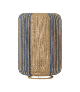 Abby Cylindrical Table Lamp Natural Blue Yellow E27 1x12W-1