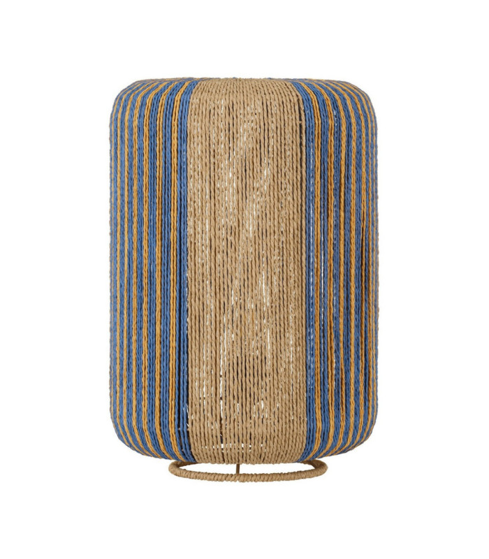 Abby Cylindrical Table Lamp Natural Blue Yellow E27 1x12W-1