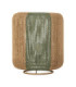 Dena Cylindrical Table Lamp Natural Green E27 1x12W-1