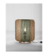 Dena Cylindrical Table Lamp Natural Green E27 1x12W-4