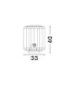 Dena Cylindrical Table Lamp Natural Green E27 1x12W-7