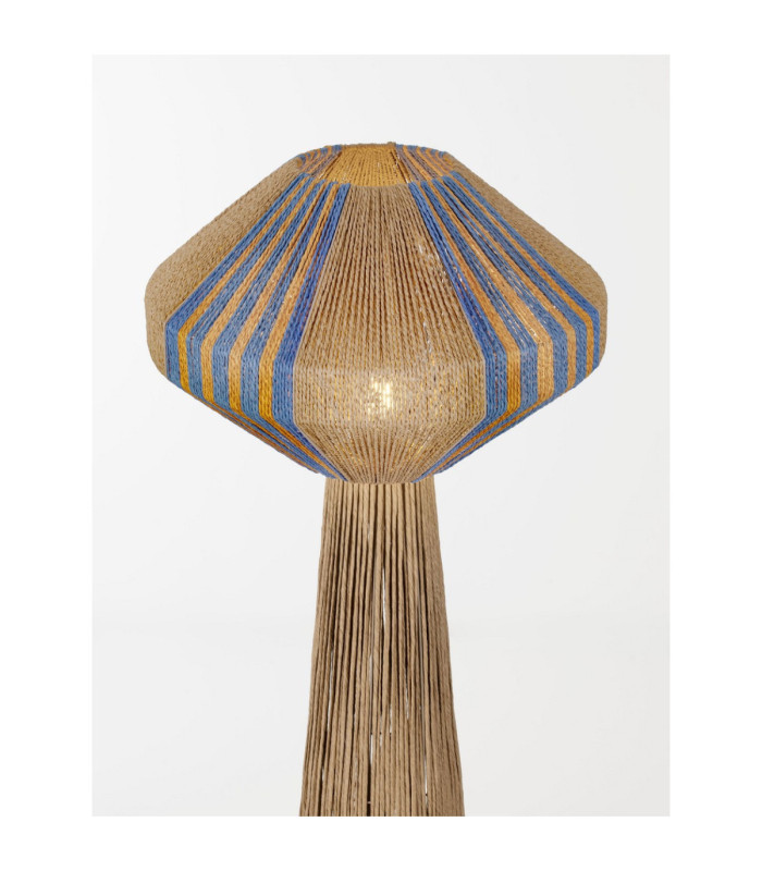 Abby Floor Lamp Natural Blue Yellow E27 1x12W-5