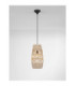 Riu Pendant Ceiling Light Natural Sandy Black E27 1x12W-4