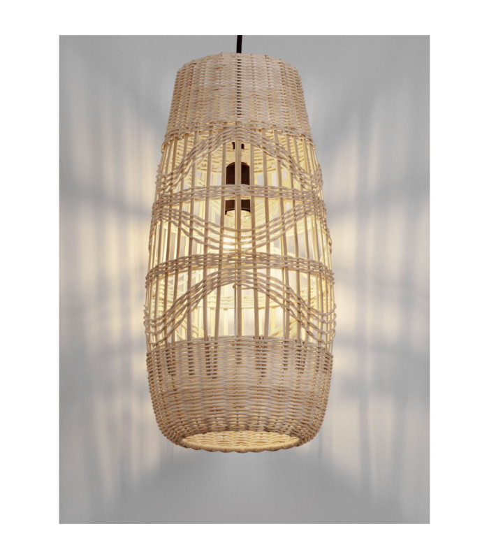 Riu Pendant Ceiling Light Natural Sandy Black E27 1x12W-5