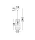 Riu Pendant Ceiling Light Natural Sandy Black E27 1x12W-6