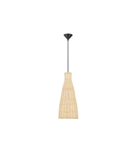 Rielo 19.5cm Dome Pendant Ceiling Light Natural Sandy Black E27 1x12W-1