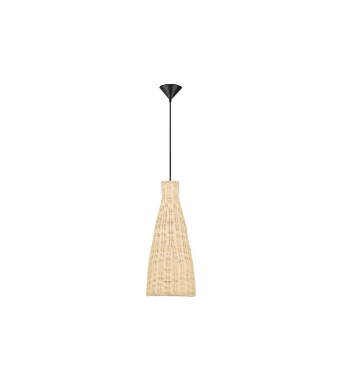 Rielo 19.5cm Dome Pendant Ceiling Light Natural Sandy Black E27 1x12W-1