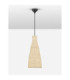 Rielo 19.5cm Dome Pendant Ceiling Light Natural Sandy Black E27 1x12W-3