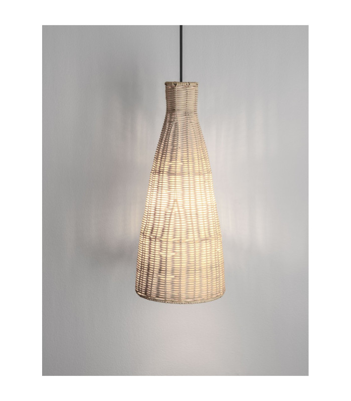 Rielo 19.5cm Dome Pendant Ceiling Light Natural Sandy Black E27 1x12W-5