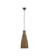 Rielo 19.5cm Dome Pendant Ceiling Light Brown Sandy Black E27 1x12W-1