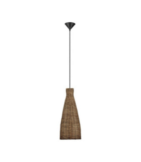 Rielo 19.5cm Dome Pendant Ceiling Light Brown Sandy Black E27 1x12W-1