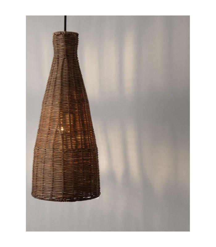 Rielo 19.5cm Dome Pendant Ceiling Light Brown Sandy Black E27 1x12W-5