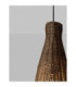 Rielo 19.5cm Dome Pendant Ceiling Light Brown Sandy Black E27 1x12W-7