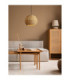 Rielo 39cm Dome Pendant Ceiling Light Natural Sandy Black E27 1x12W-2