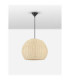 Rielo 39cm Dome Pendant Ceiling Light Natural Sandy Black E27 1x12W-3