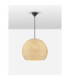 Rielo 39cm Dome Pendant Ceiling Light Natural Sandy Black E27 1x12W-4