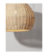Rielo 39cm Dome Pendant Ceiling Light Natural Sandy Black E27 1x12W-6