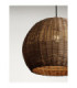 Rielo 39cm Dome Pendant Ceiling Light Brown Sandy Black E27 1x12W-5