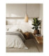 Ona Dome Pendant Ceiling Light Natural Sandy Black E27 1x12W-2