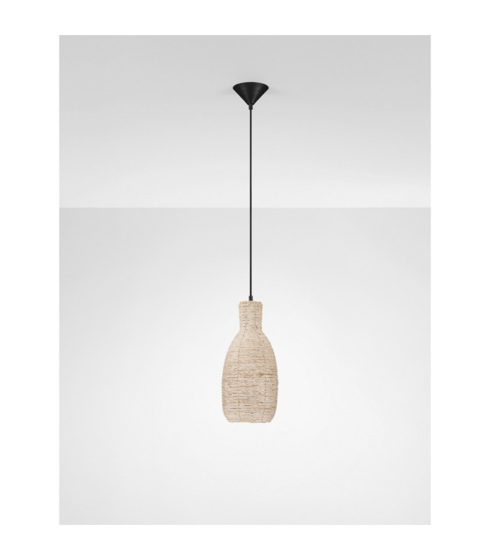 Ona Dome Pendant Ceiling Light Natural Sandy Black E27 1x12W-3