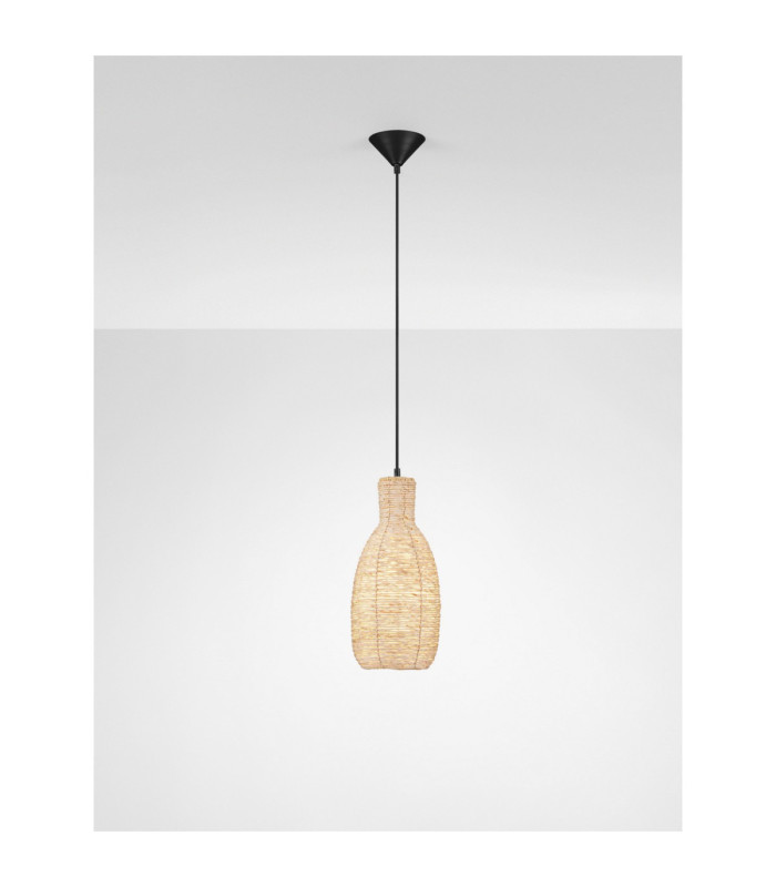 Ona Dome Pendant Ceiling Light Natural Sandy Black E27 1x12W-4