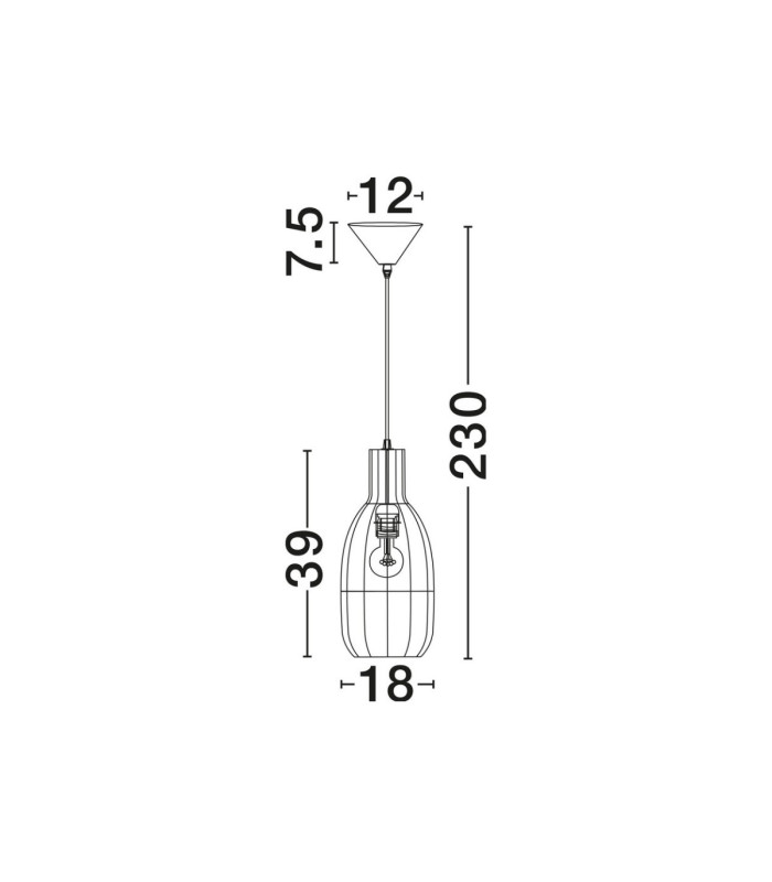 Ona Dome Pendant Ceiling Light Natural Sandy Black E27 1x12W-6