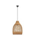 Solita 35cm Dome Pendant Ceiling Light Honey Sandy Black E27 1x12W-1