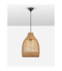 Solita 35cm Dome Pendant Ceiling Light Honey Sandy Black E27 1x12W-4